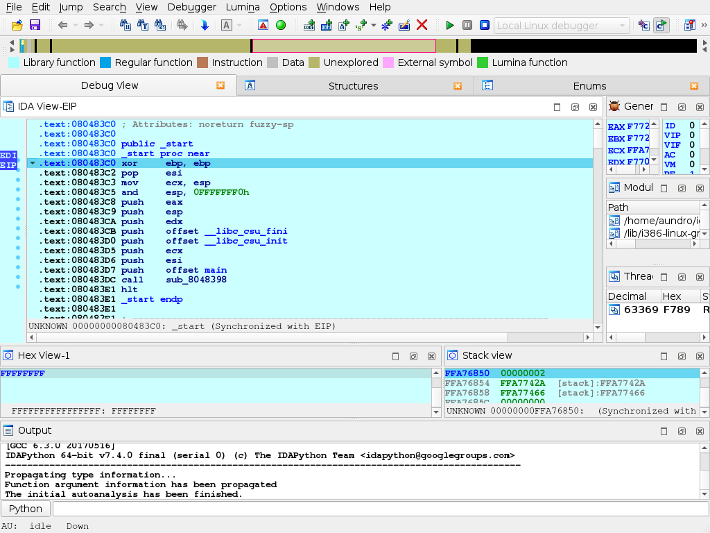 starting new process