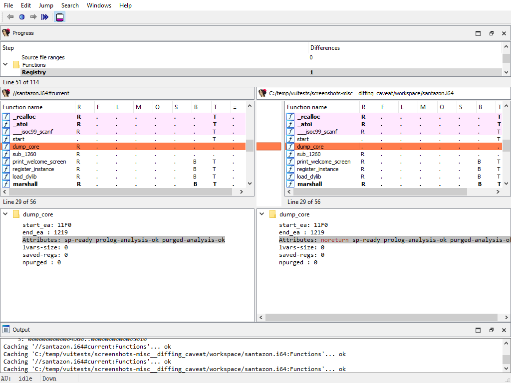 `noret` attribute visible